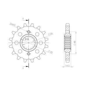 Piñón Supersprox Honda 530 x 15