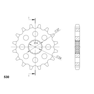 Piñón Supersprox Suzuki 530 x 17