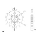 Piñón Supersprox Yamaha 530 x 15