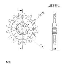 Piñón Supersprox Husaberg 520 x 13