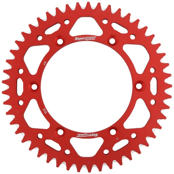 Corona Supersprox Aluminio Roja 49 D