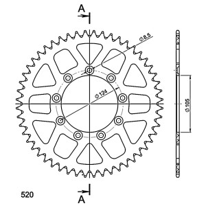 Corona Supersprox Aluminio Azul 52 D