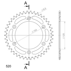 Corona Supersprox Aluminio Honda 520 x 40
