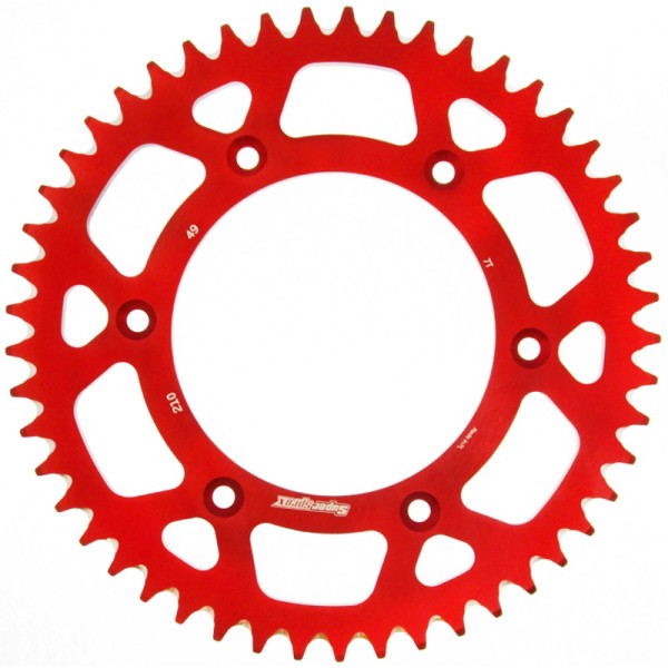 Corona Supersprox Aluminio Roja 49 D