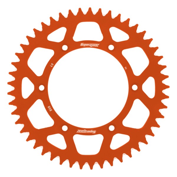 Corona Supersprox Aluminio Naranja 49 D