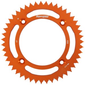 Corona Supersprox Aluminio Naranja 47 D