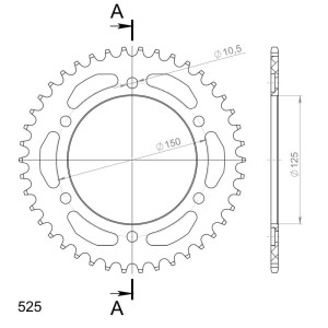 Corona Supersprox Aluminio KTM 525 x 42