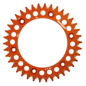 Corona Supersprox Aluminio Naranja 38 D