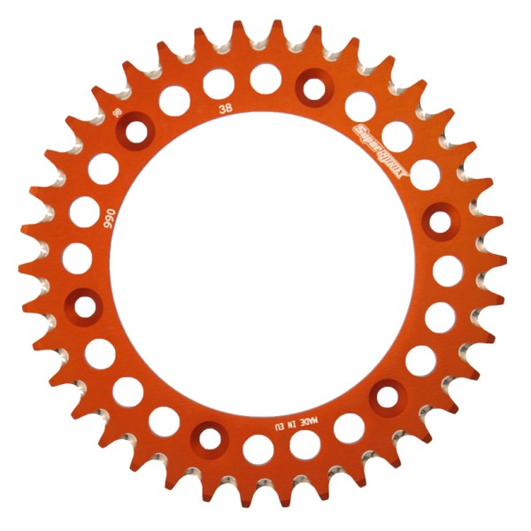 Corona Supersprox Aluminio Naranja 38 D