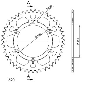 CORONA SUPERSPROX ALUMINIUM AZUL 47D
