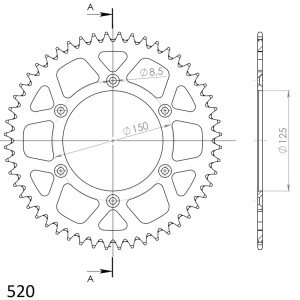 Corona Supersprox Aluminio Husqvarna 49 D