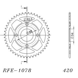 Corona Supersprox acero Yamaha 420 x 47