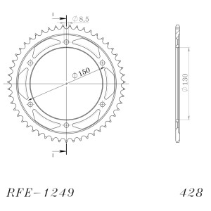 Corona Supersprox acero Honda 428 x 51