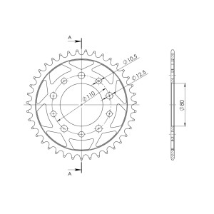Corona Supersprox acero Kymco 520 x 39