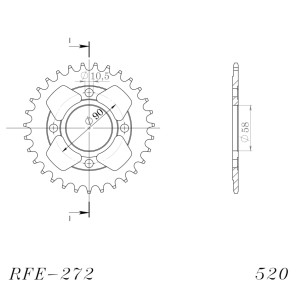 Corona Supersprox acero Honda 520 x 31
