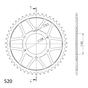 Corona Supersprox acero 520 x 47