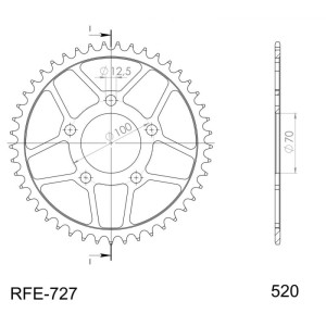 Corona Supersprox acero BMW 525 x 45