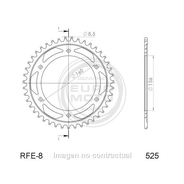Corona Supersprox acero BMW 520 x 48