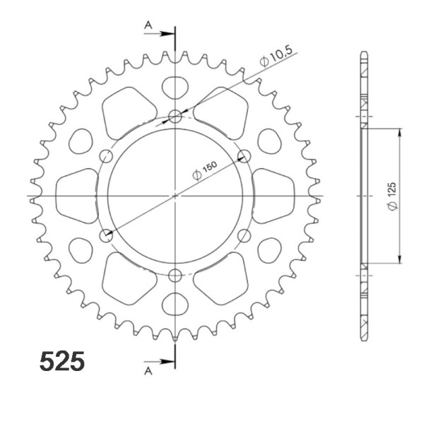 Corona Supersprox Acero Benelli TRK 502