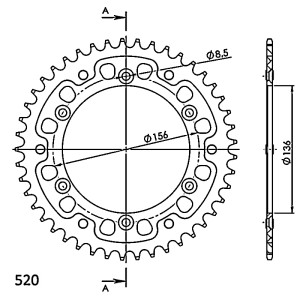 Corona Supersprox Stealth Roja 45 D