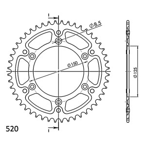Corona Supersprox Stealth Negra 520 x 48
