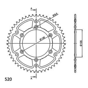 Corona Supersprox Stealth Negra 520 x 52