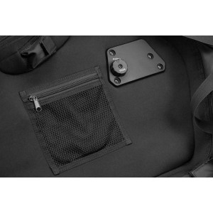 Set de maletas laterales AERO ABS  2x 25 l. Plástico ABS. Negro.