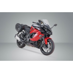 Set de alforjas PRO BLAZE H Negro. Kawasaki Z 1000 SX, Ninja 1000SX,1100SX/SE.