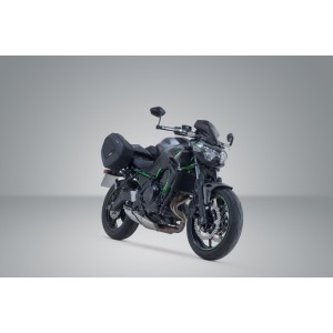 Juego de alforjas PRO BLAZE H Negro. Kawasaki Z650 / Ninja 650 (16-).