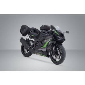 Juego de alforjas PRO BLAZE H Negro. Kawasaki ZX-6R (23-), ZX-4RR (23-).