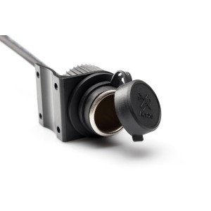 Enchufe de toma de mechero con cableado Con tapa a prueba salpicaduras. Cable 160 cm. 12V.