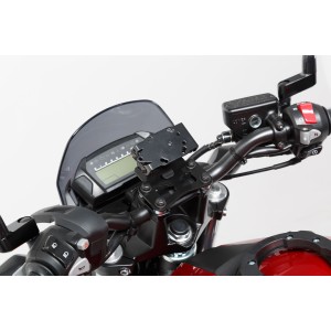 Soporte GPS para manillar Negro. Modelos BMW / Honda / Suzuki.