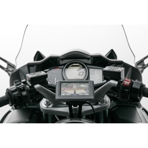 Soporte GPS para manillar Negro. Yamaha FJR 1300 (04-).