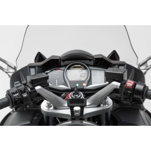 Soporte GPS para manillar Negro. Yamaha FJR 1300 (04-).