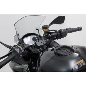 Soporte GPS para manillar Negro. Kawasaki Z1000SX, Ninja 1000SX,1100SX/SE.