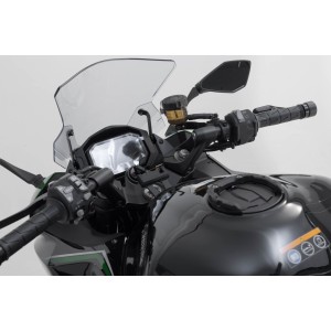 Soporte GPS para manillar Negro. Kawasaki Z1000SX, Ninja 1000SX,1100SX/SE.