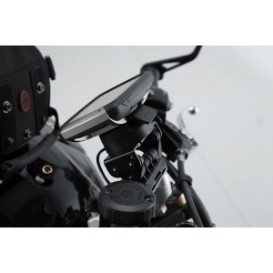 Soporte GPS para manillar Negro. Triumph Speed Triple 1050 (10-).