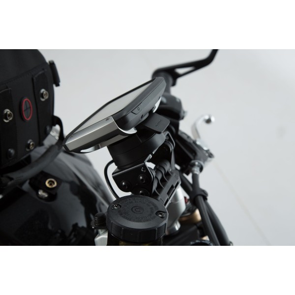 Soporte GPS para manillar Negro. Triumph Speed Triple 1050 (10-).