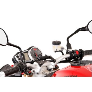 Soporte GPS para manillar Negro. Triumph Speed Triple 1050 (10-).
