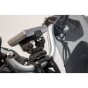 Soporte GPS para manillar Negro. Moto Guzzi V85 TT (19-23).