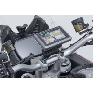 Soporte GPS para manillar Negro. Ducati Multistrada V4 (20-), V2 (24-).