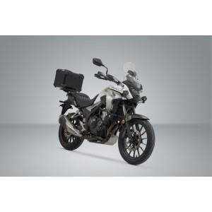 Sistema topcase TRAX ADV Negro. Honda CB500X, CB500F, CBR500R, NX500.