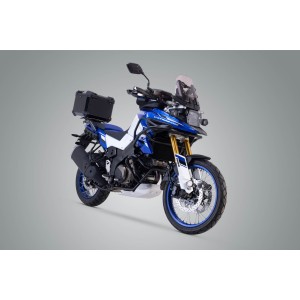 Sistema de topcase TRAX ADV Negro. Suzuki V-Strom 650/1000/1050.