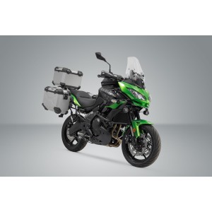 Sistema topcase TRAX ADV Plateado. Kawasaki Versys 650 (14-).