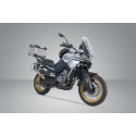 Sistema topcase TRAX ADV Plateado. CFMoto 800MT (21-).