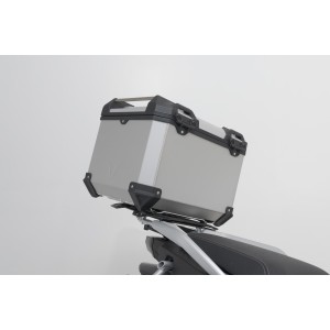 Sistema topcase TRAX ADV Plateado. CFMoto 800MT (21-).