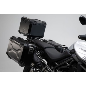 Sistema topcase TRAX ADV Plateado. Triumph Tiger 800 modelos (10-).