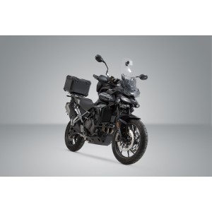 Sistema topcase TRAX ADV Negro. Triumph Tiger 900 (19-) / 1200 (22-).