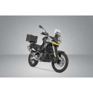 Sistema topcase TRAX ADV Negro. Aprilia Tuareg 660 (21-) / Rally (24-).