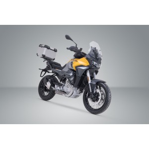 Système topcase TRAX ADV Plateado. Moto Guzzi Stelvio (23-).